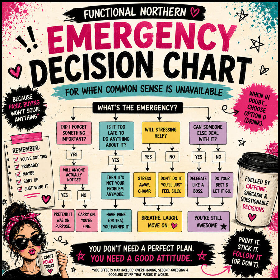 Emergency Decision Chart — For When Common Sense Is Unavailable 😁