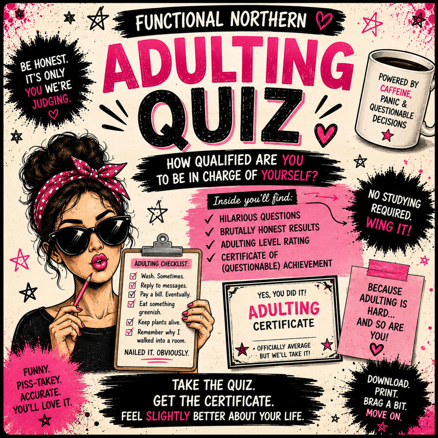 Adulting Quiz - How qualified are you to be in charge of yourself? 😁